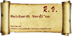 Reichardt Veréna névjegykártya